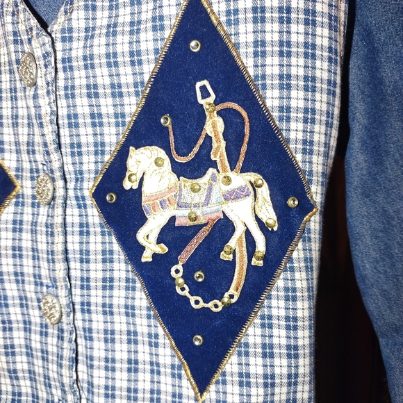 Green Field Denim Dress With Vest M - Picture 4 of 5